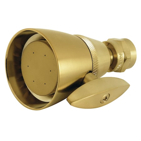 Kingston Brass Shower Head, Brushed Brass, Wall Mount K132A7
